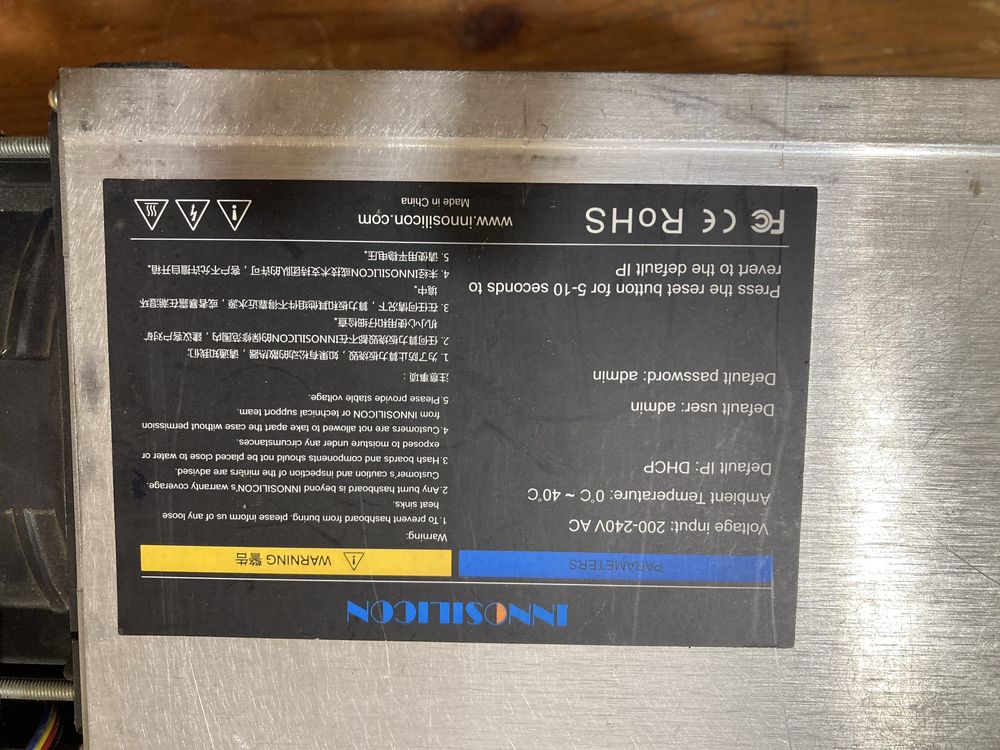 Innosilicon T3H 50 Th/s бу