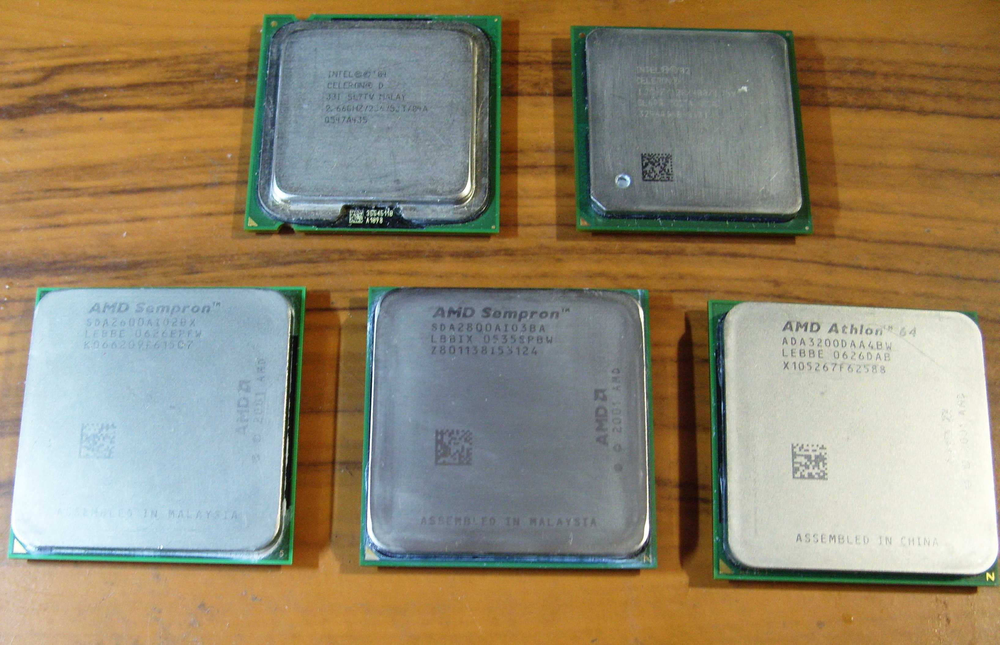 Коллекция старых процессоров 7 штук