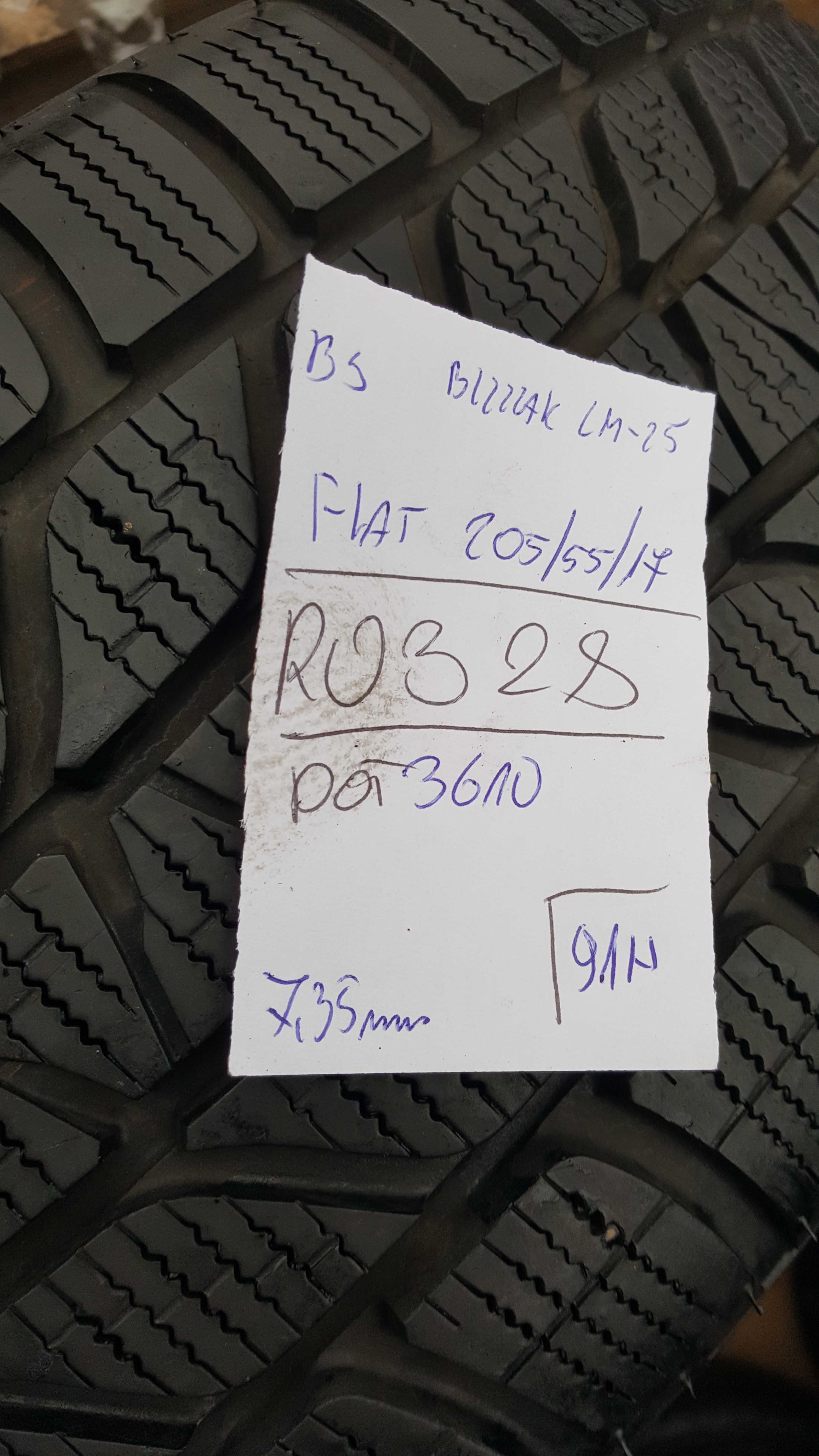 Bridgestone 205/55 r17 Blizzak LM-25 /// 7,35mm!!! RunFlat RSC RFT