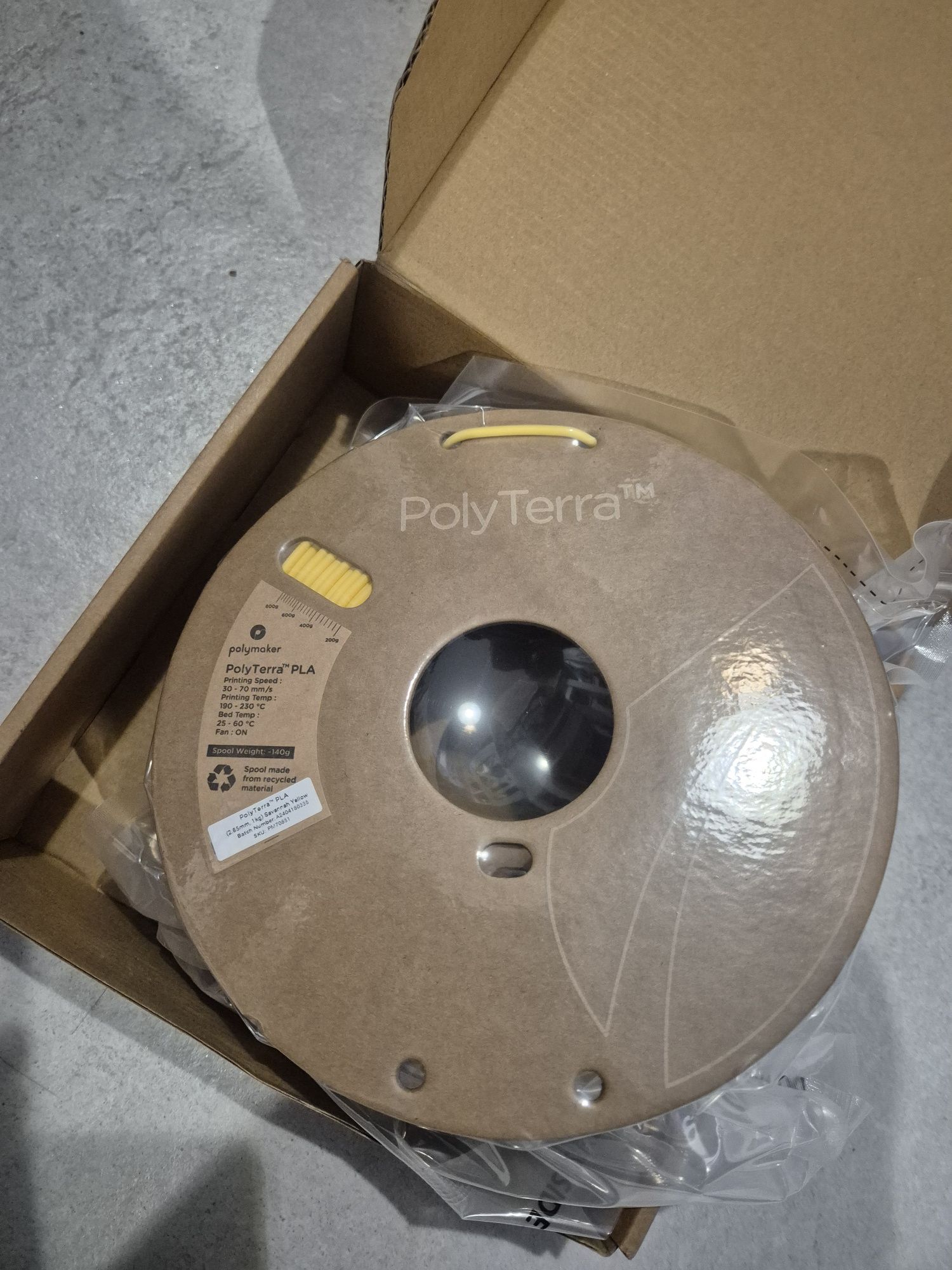 2x 1kg Filament Polymaker PolyTerra PLA 2.85mm