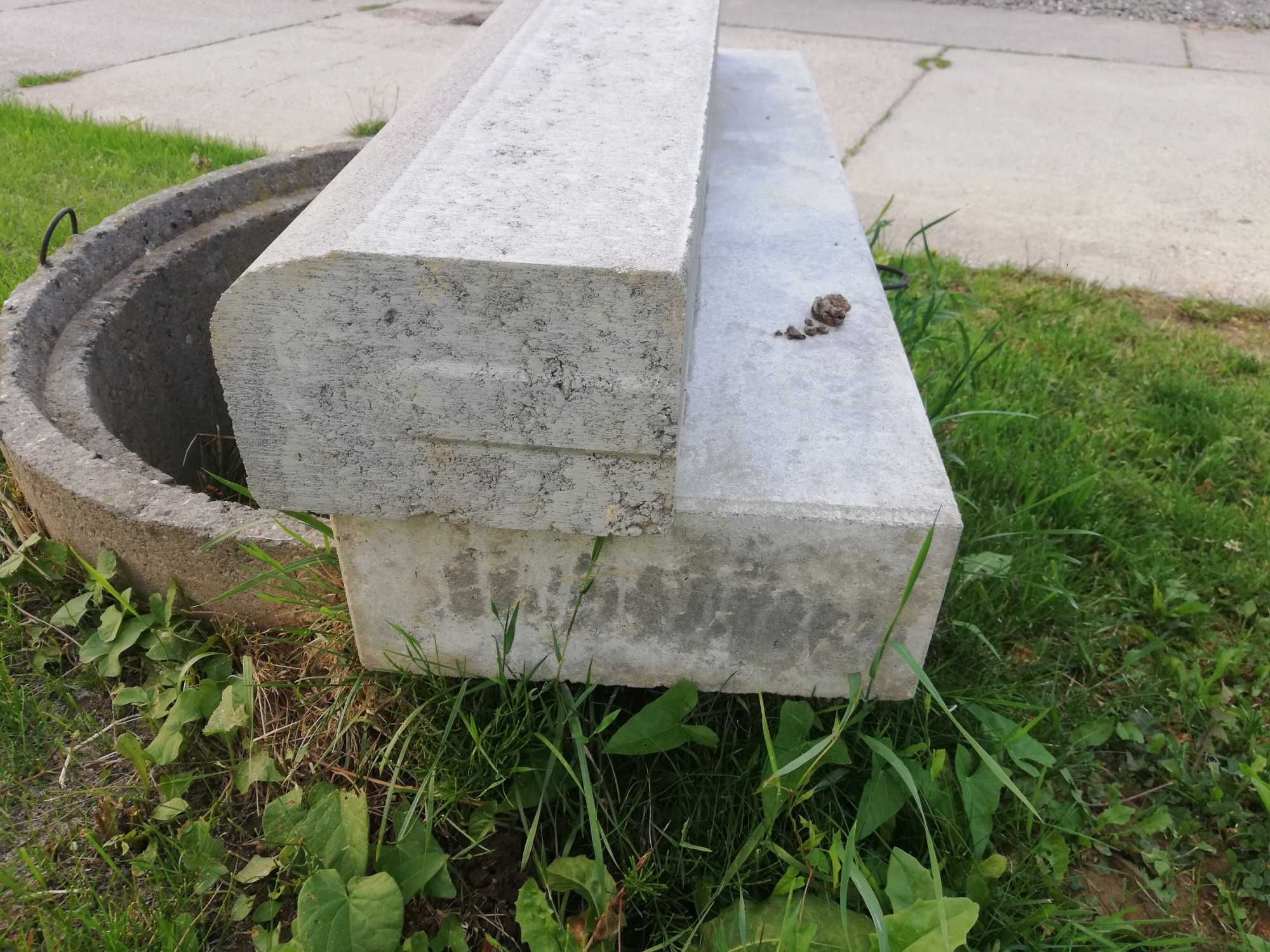 Krawężniki, krawężnik najazdowy, blok schodowy (szare)
