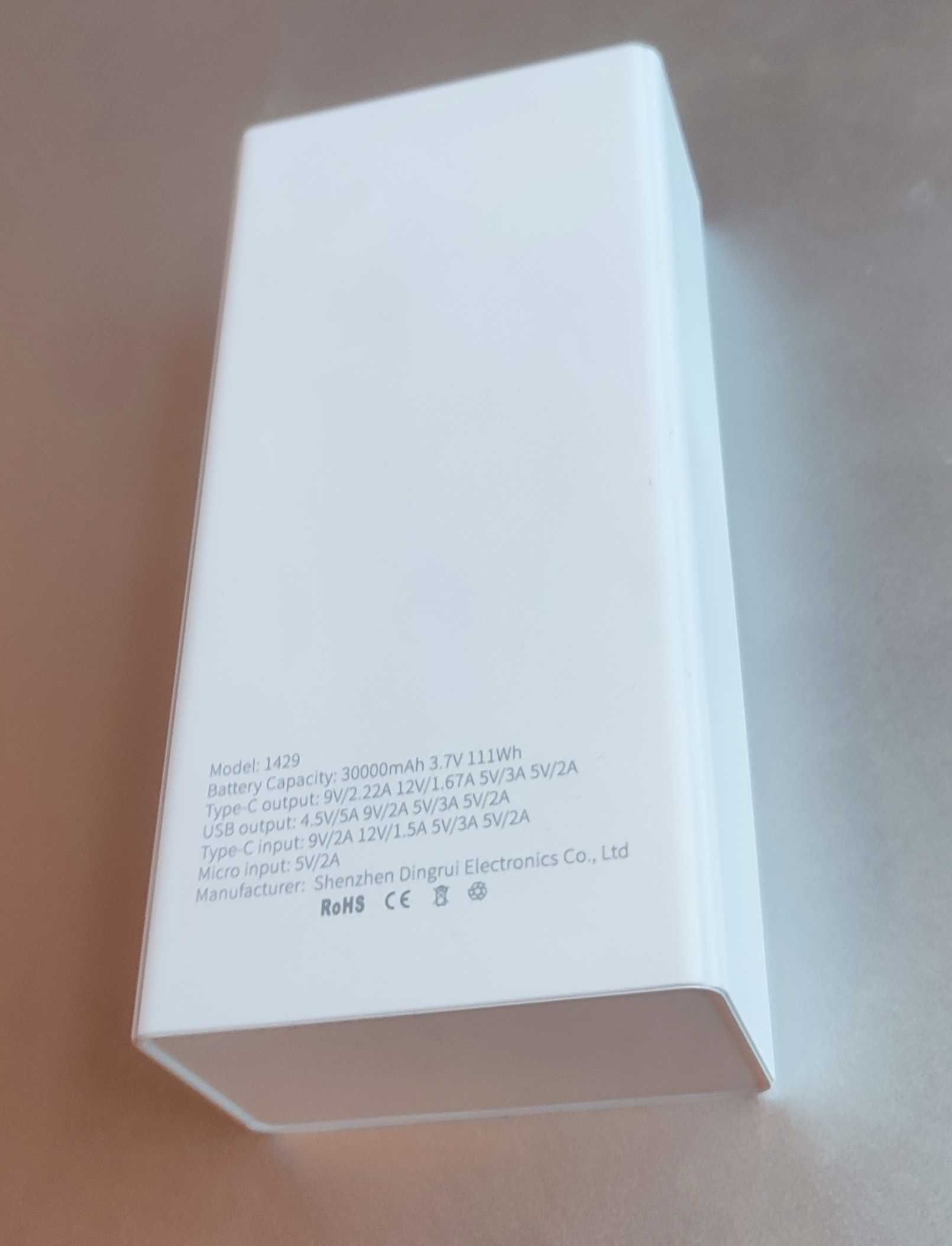 PowerBank 30000mAh Повербанк Быстрая зарядка