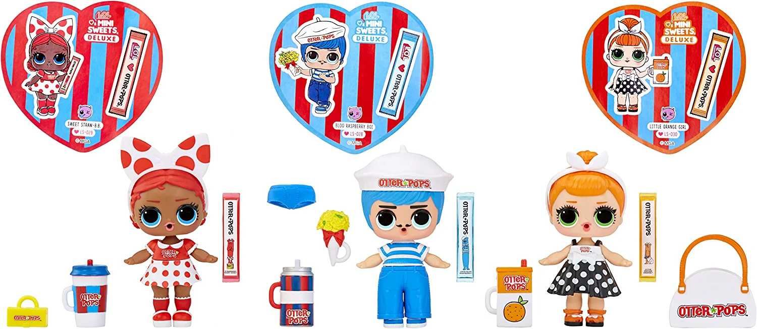 ЛОЛ Делюкс 3 куклы Мини свитс LOL Loves Mini Sweets Otter Pops Deluxe