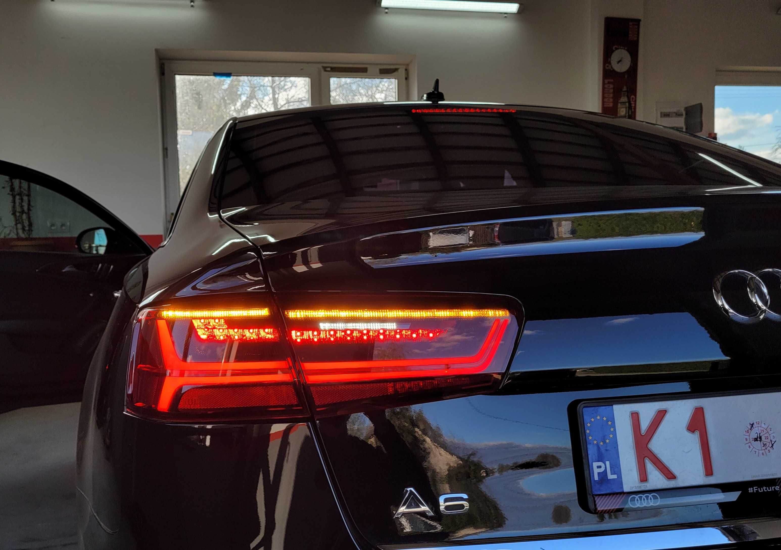 Przeróbka konwersja przerobienie lamp USA na EU audi A6 C7 LIFT