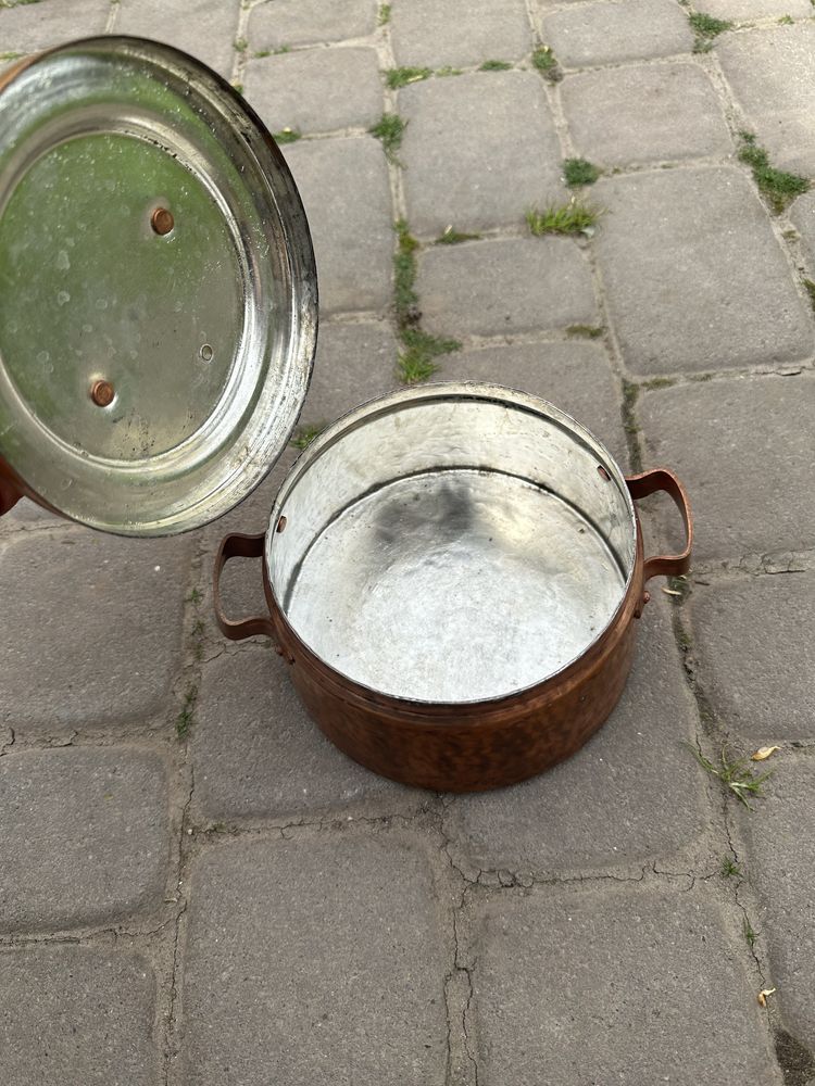 Мідна кастрюля мідний баняк 1,5 літра мідний посуд