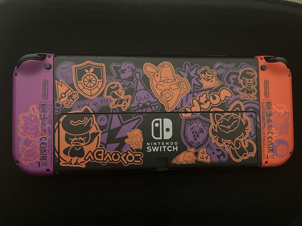 Nintendo Switch OLED- GARANTIA (Edição Scarlet & Violet) muitos extras