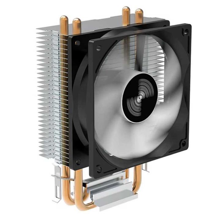 Кулер для процессора TEUCER V90, бесшумный вентилятор RGB, Intel, AMD