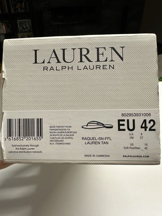 Ralph Lauren вʼєтнамки шкіряні, НОВІ, розмір 42