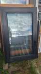 Okno PCV Czarne 800/1200.Nowe trzy szyby.