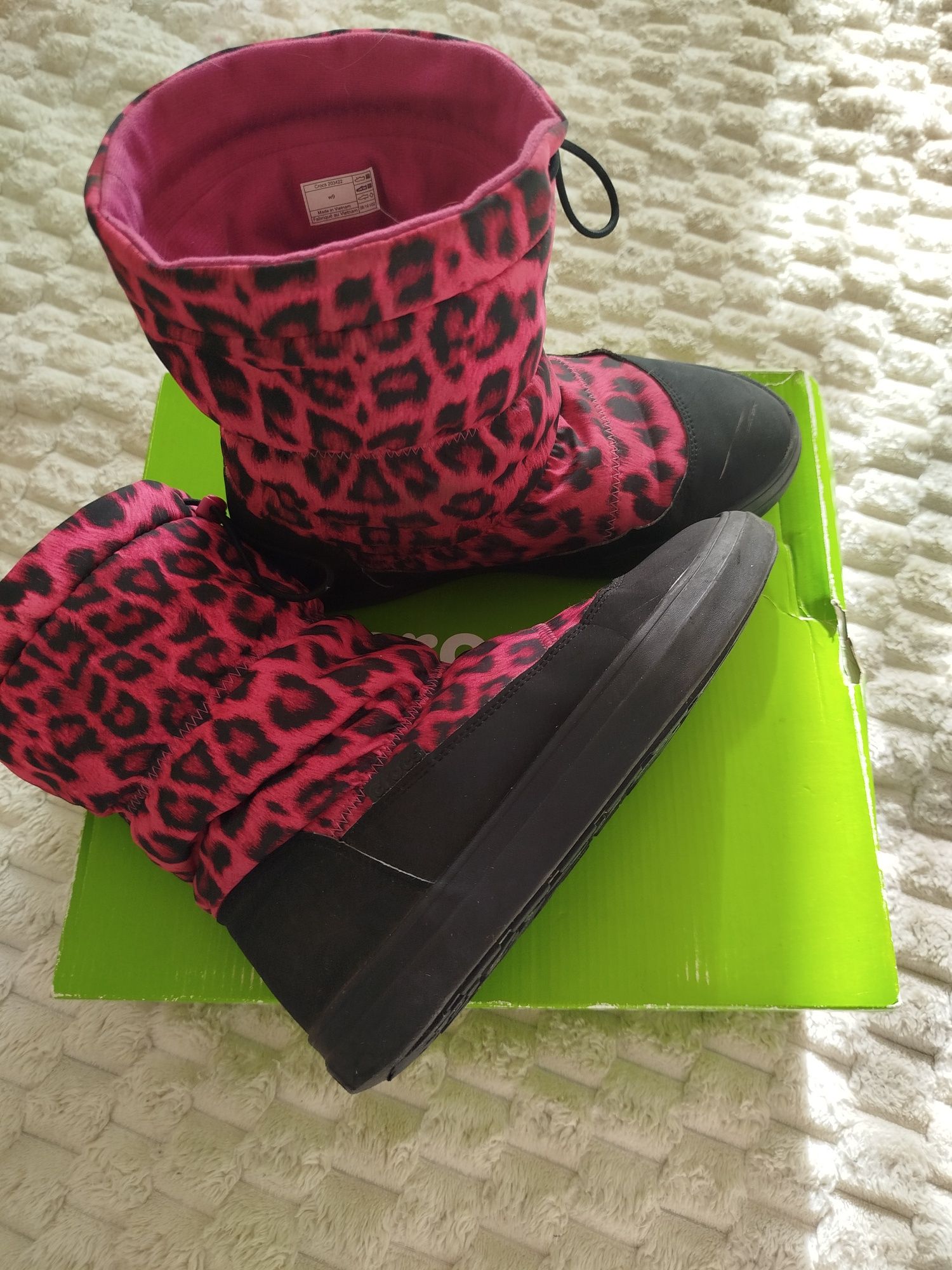 crocs w9 зимние сапоги