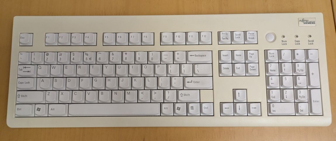 Ретро, вінтажна клавіатура Cherry, Fujitsu Siemens