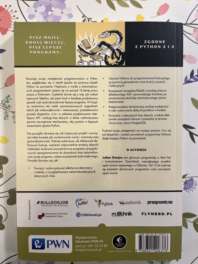 Zestaw kaiazek do nauki programowania- Python
