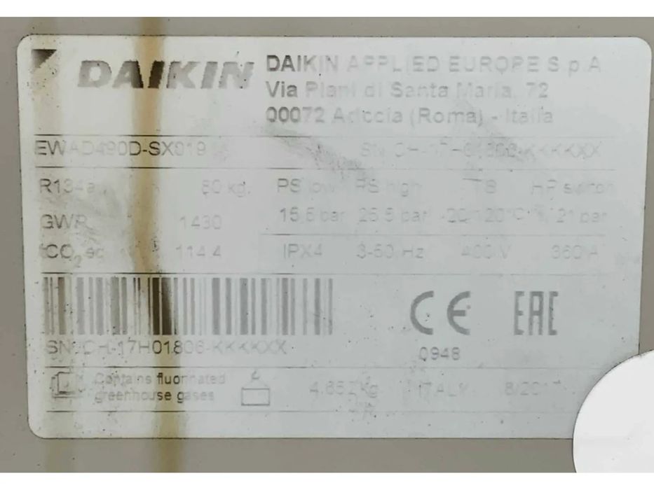 Daikin Chiller air-cooled