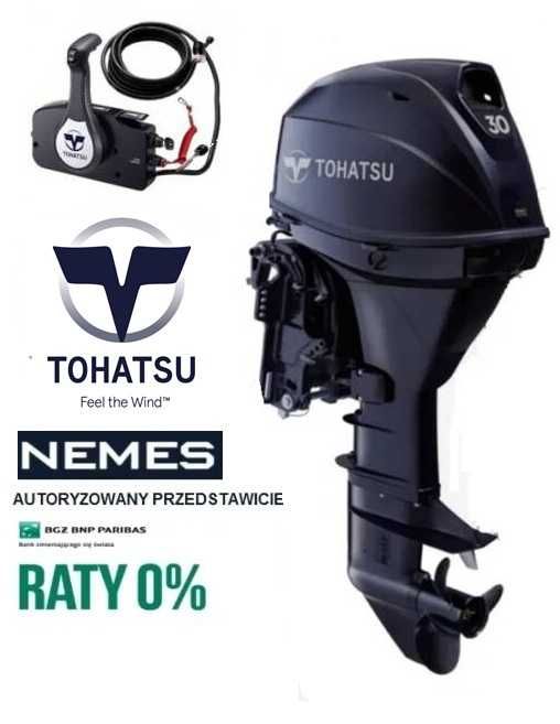 Silnik zaburtowy Tohatsu MFS 30 EPTS POWER TRIM&TILT, OD RĘKI