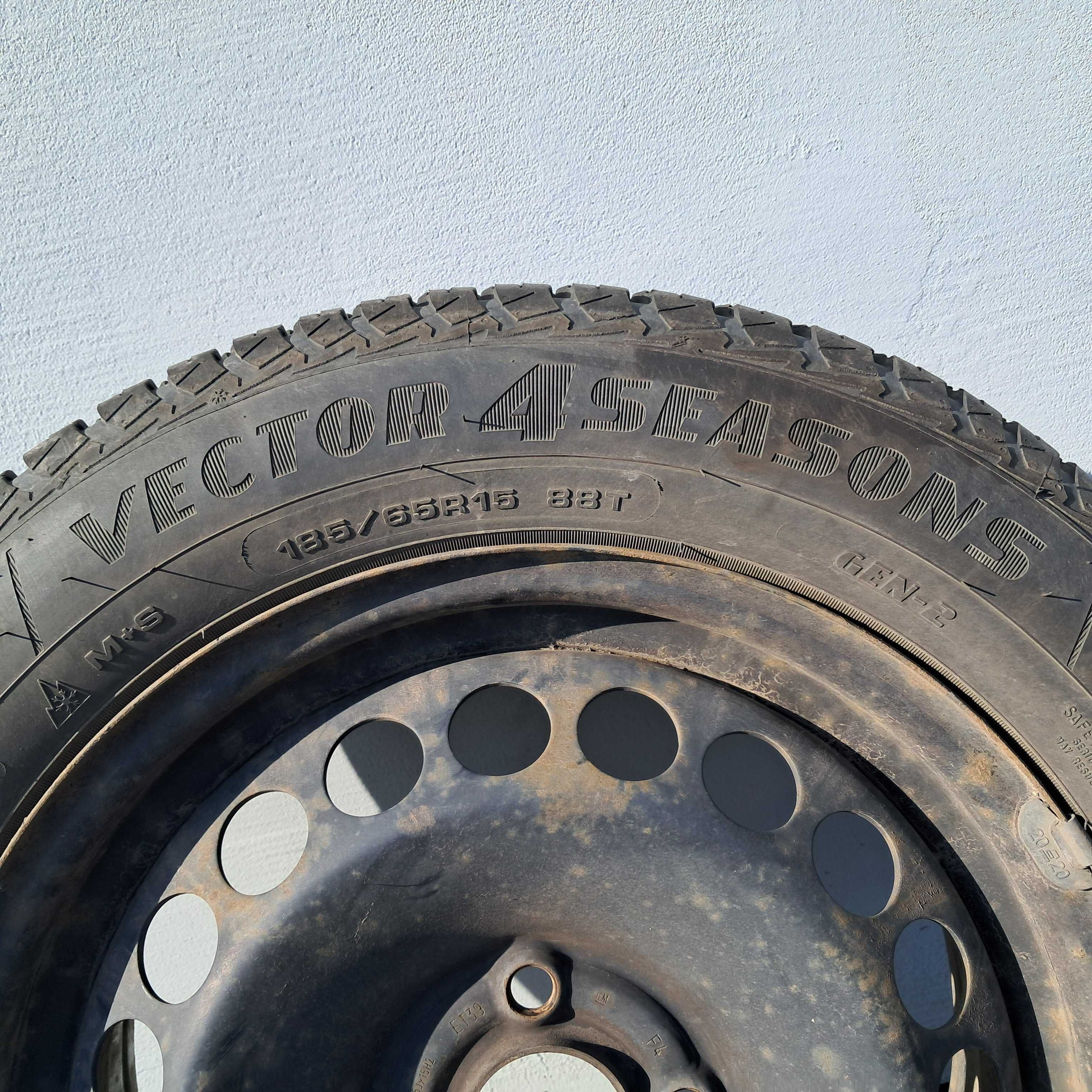 Sprzedam koła felgi z oponami całoroczne 15 4x100 185/65 R15 Opel Adam