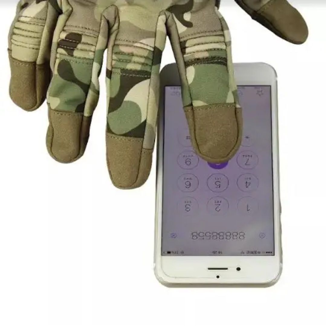 Тактичні сенсорні рукавиці Softshell софтшел мультикам перчатки