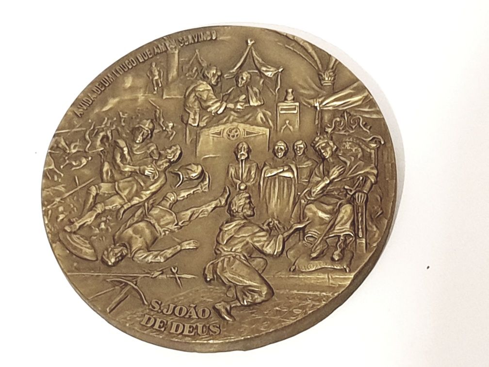 Medalha em bronze - São João de Deus -quintuplo jubileu