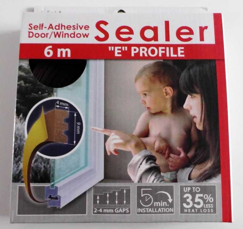 Uszczelka Samoprzylepna do okien i drzwi SEALER profile  I E P 6m
