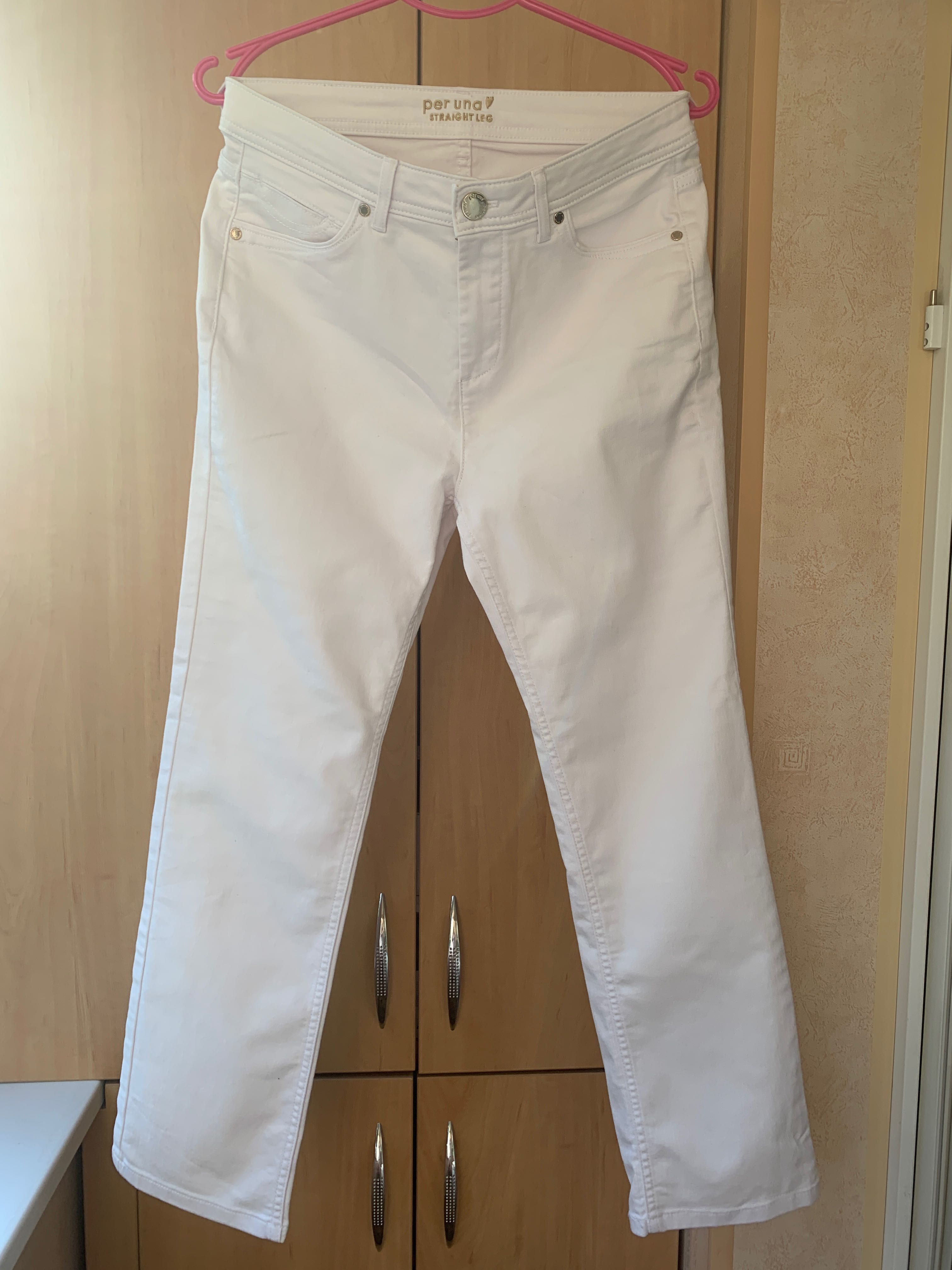 Білі катонові джинси
