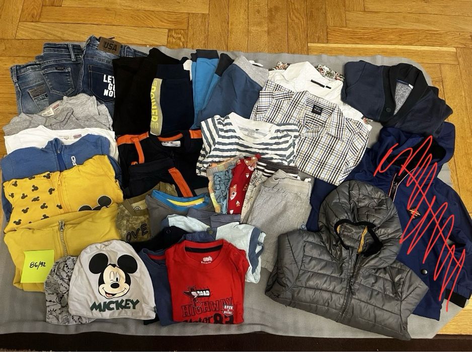Duża paka dla chłopca, r.86/92