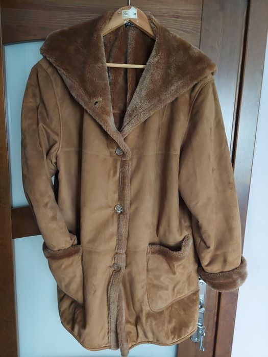 Ciepły kożuch brązowy 50 52