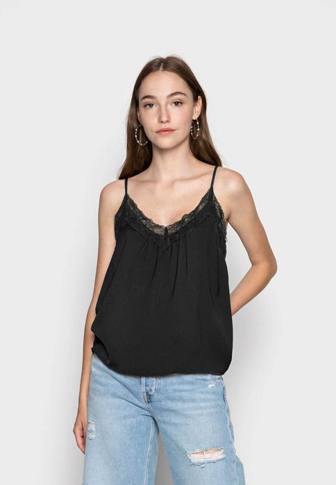 Vero Moda VMAMY SINGLET - Top koszulka czarna s 36