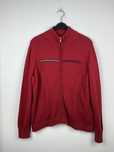 Czerwony sweter męski zapinany gładki Tommy Hilfiger rozmiar XXL fit L