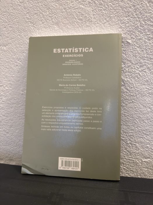 Livro de exercícios de Estatística