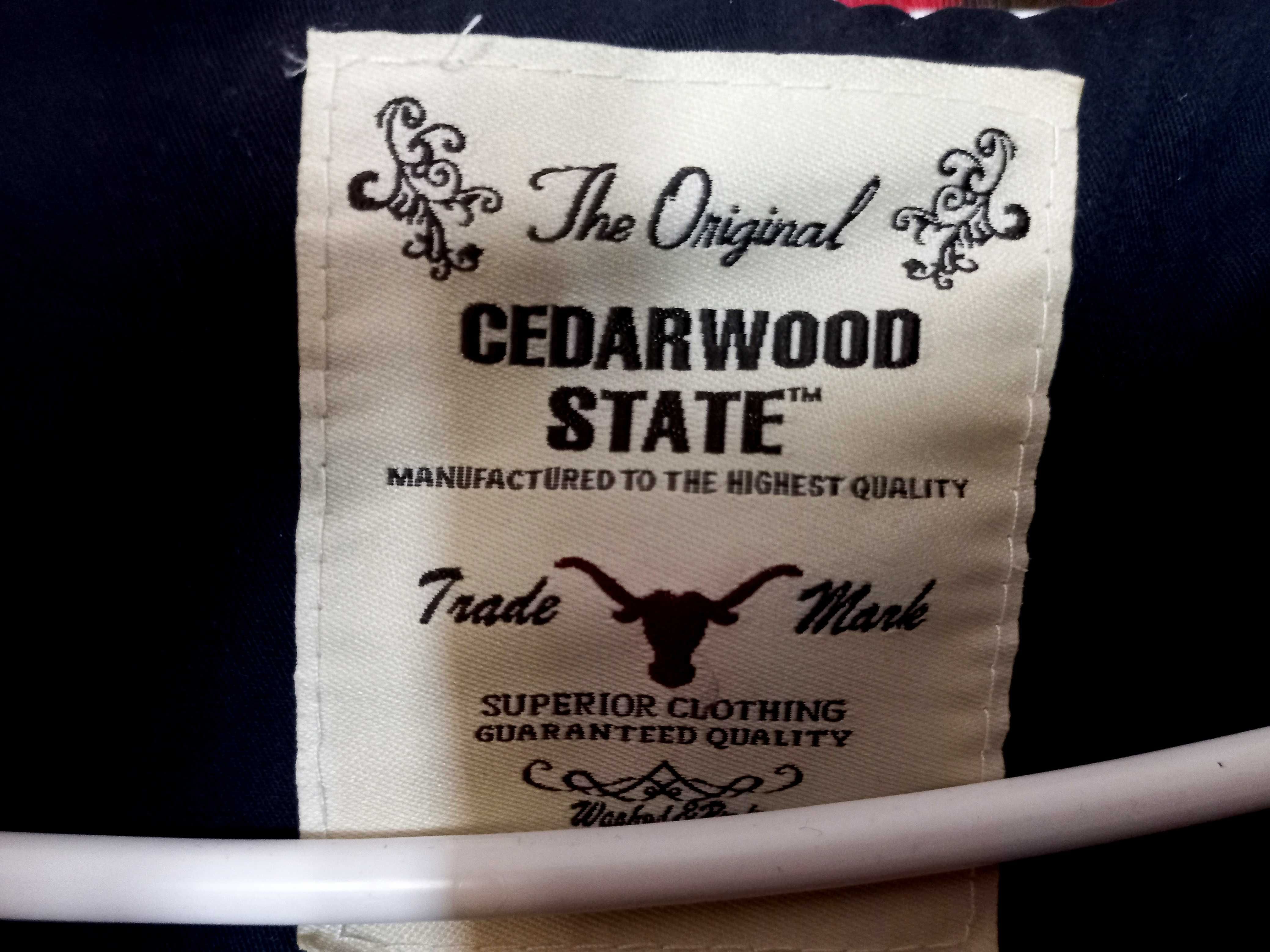 Męska kurtka CedarWood jesienno-wiosenna z kapturem i z podszewką