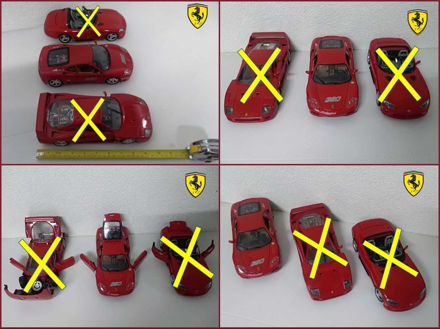 Diversas réplicas de carros e mota famosos (ver imagens seguintes)