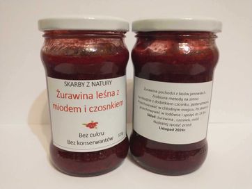 Żurawina leśna z miodem i czosnkiem Skarby z natury 320g