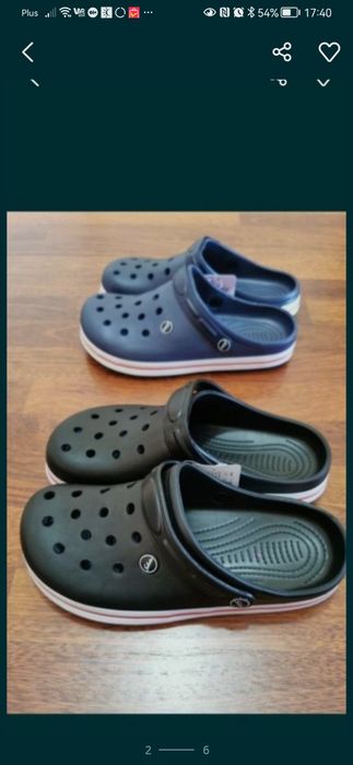 Klapki Męskie Typu Kroksy Lekkie Wygodne Czarny 42 Rozmiar