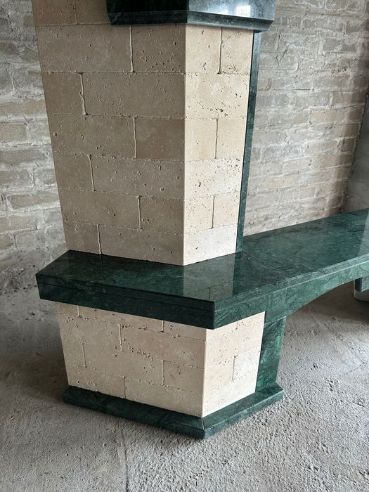 Портал для каміна.Камін  мармуровий.Камін з мармуру. Мраморний камін.