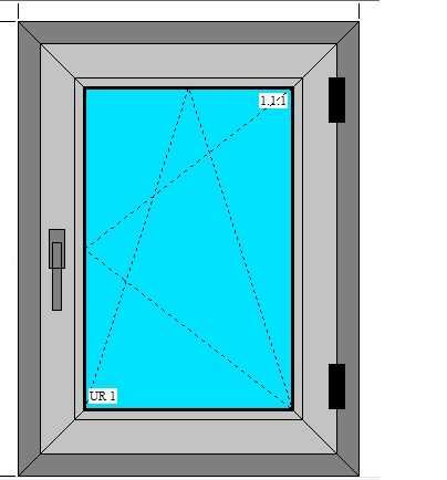 Tanie okno  150x150 i 120x150 grafit zewnętrzny, 3sz