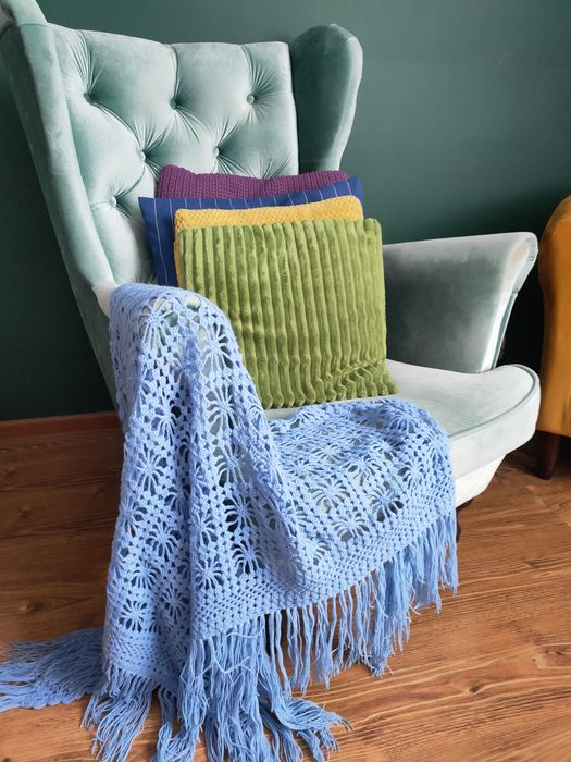 Wełniana Chusta/Rękodzieło/Szydełko