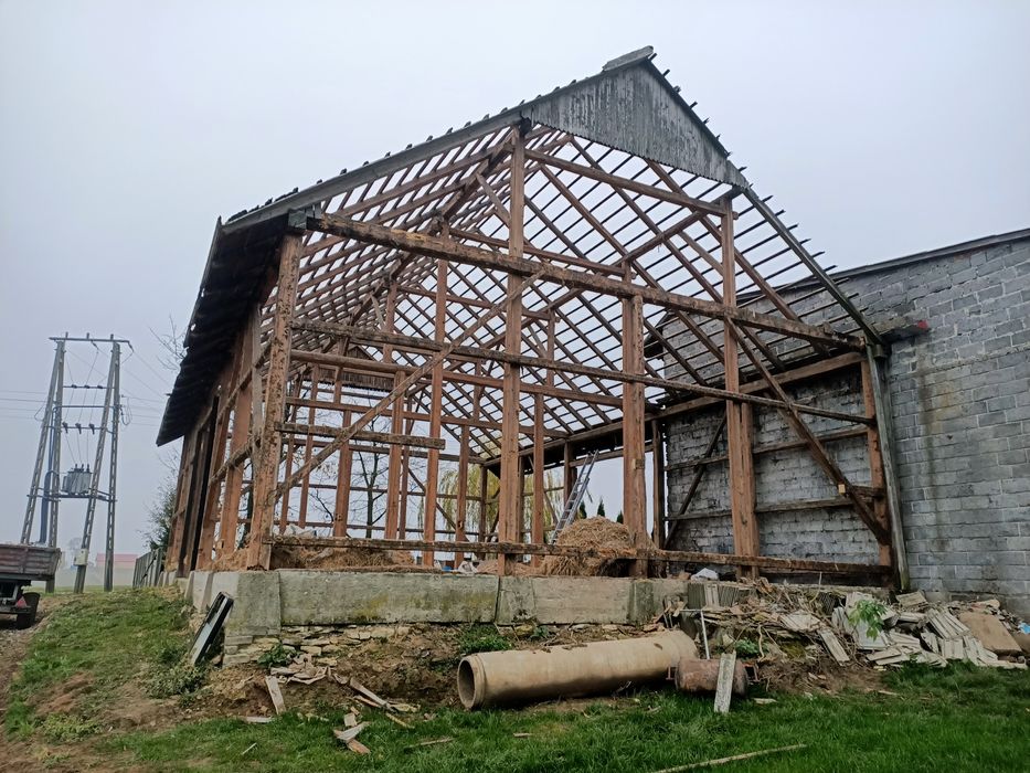 Skup starych desek skup stodól rozbiorka stodół skup starego drewna