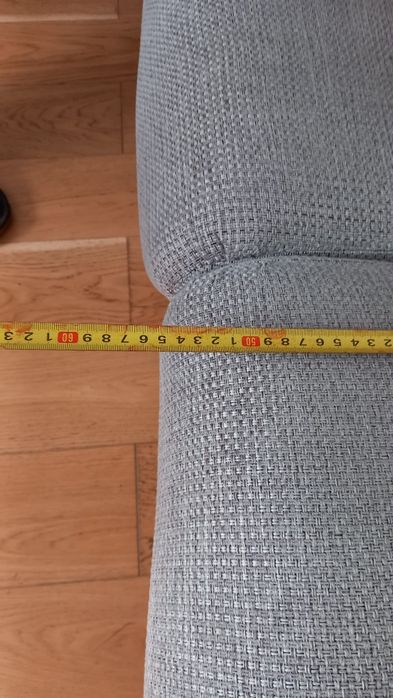Sofa i fotele na dębowy stelarzu