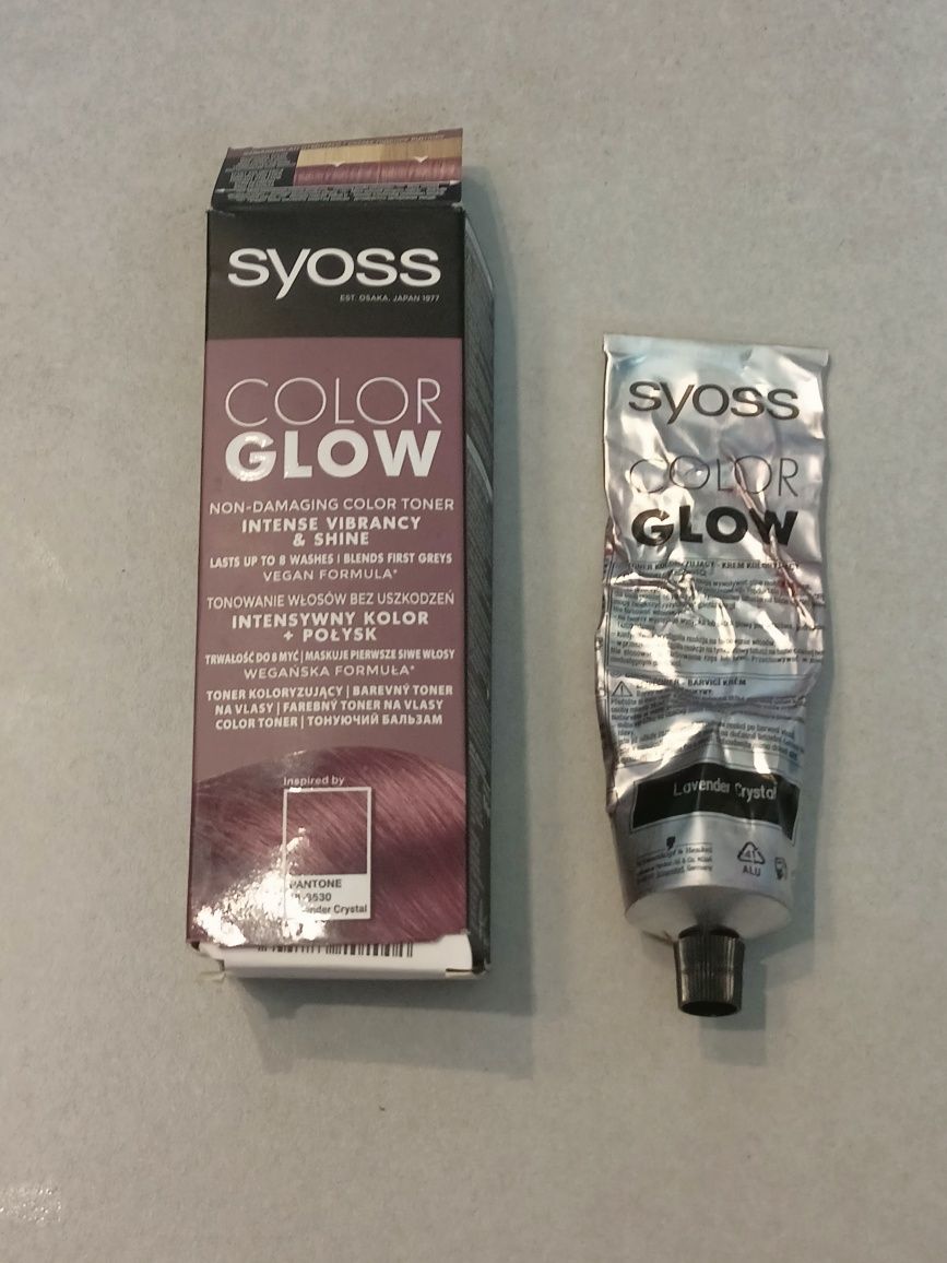 syoss color glow toner koloryzujący lawendowy kryształ lavender farba