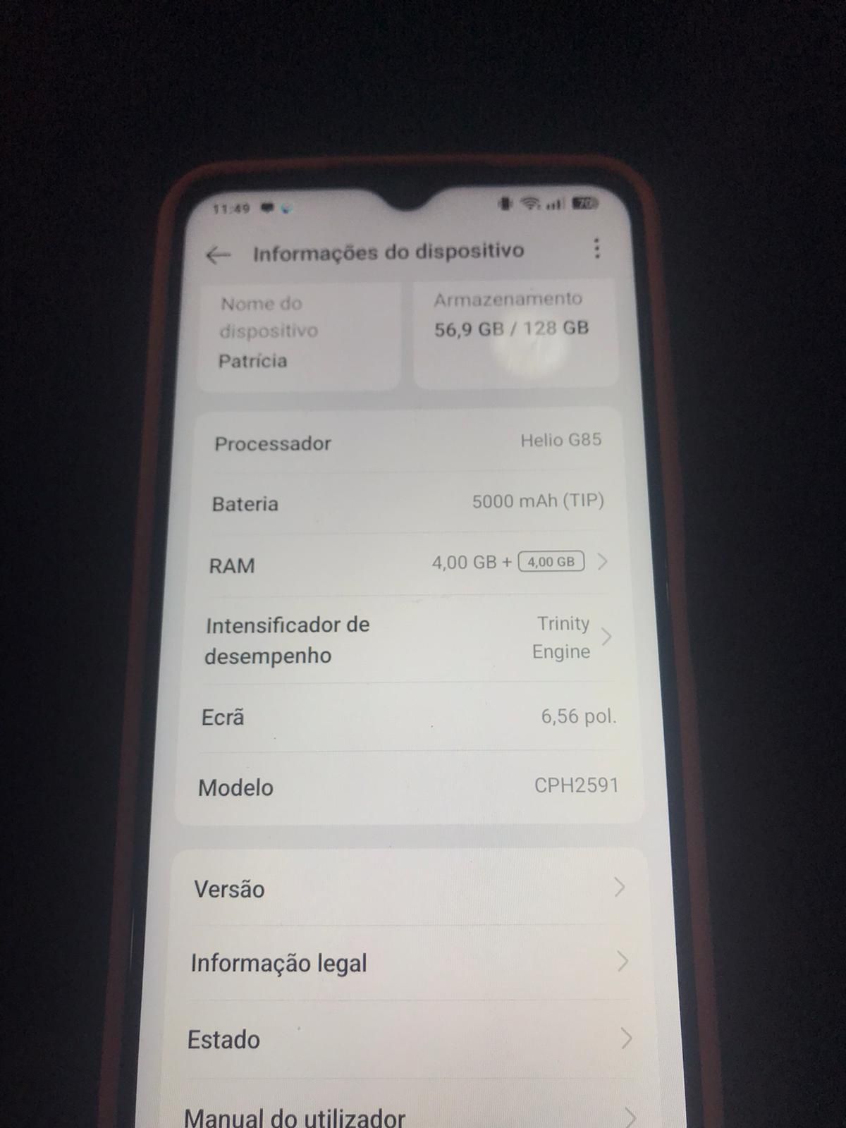 OPPO a18 128gigas