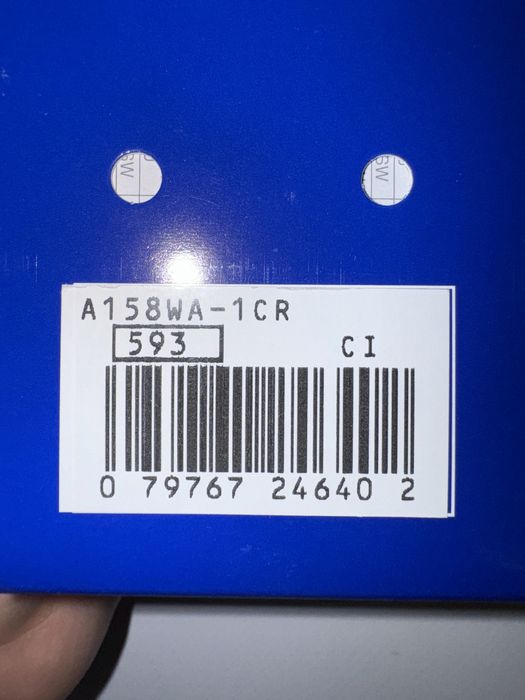 Новий оригінальний годинник Casio A158WA