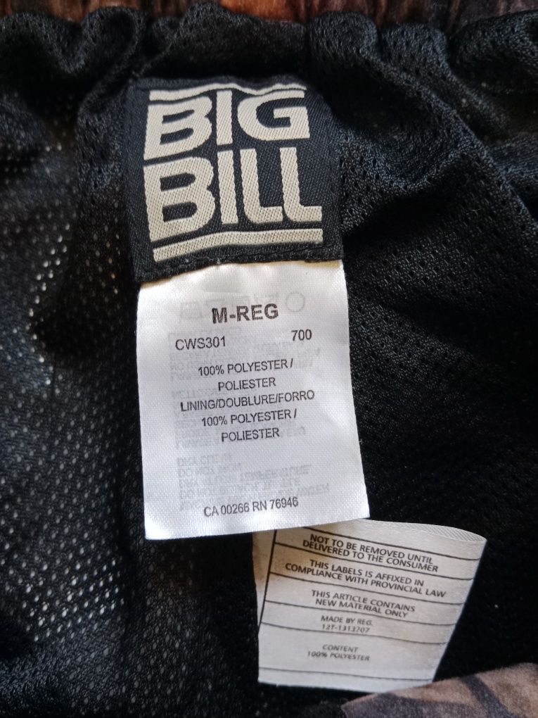 BIG BILL M Reg spodnie myśliwskie trekkingowe roz M