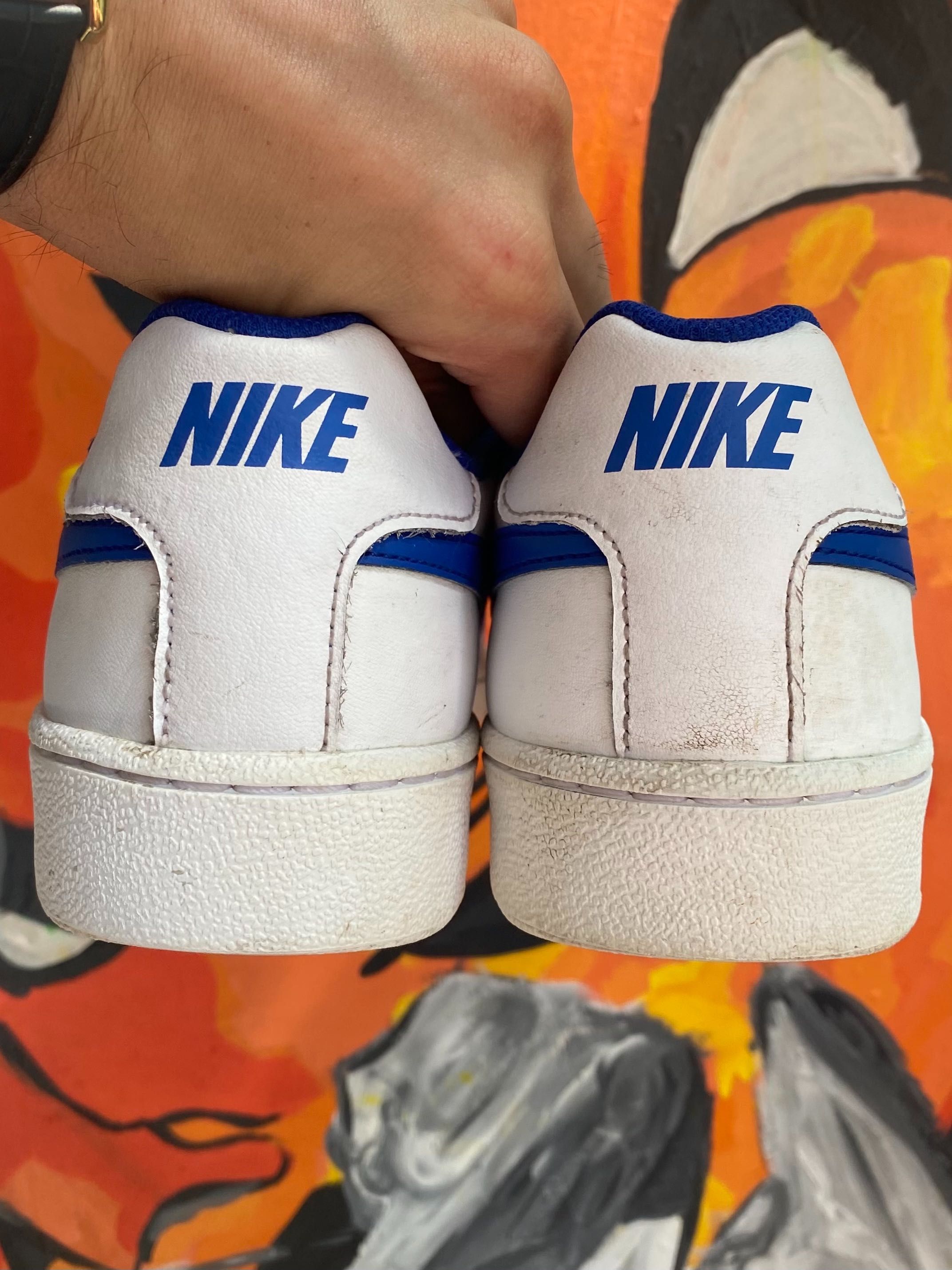 Nike court royale кеды мокасины 45 размер кожаные белые оригинал