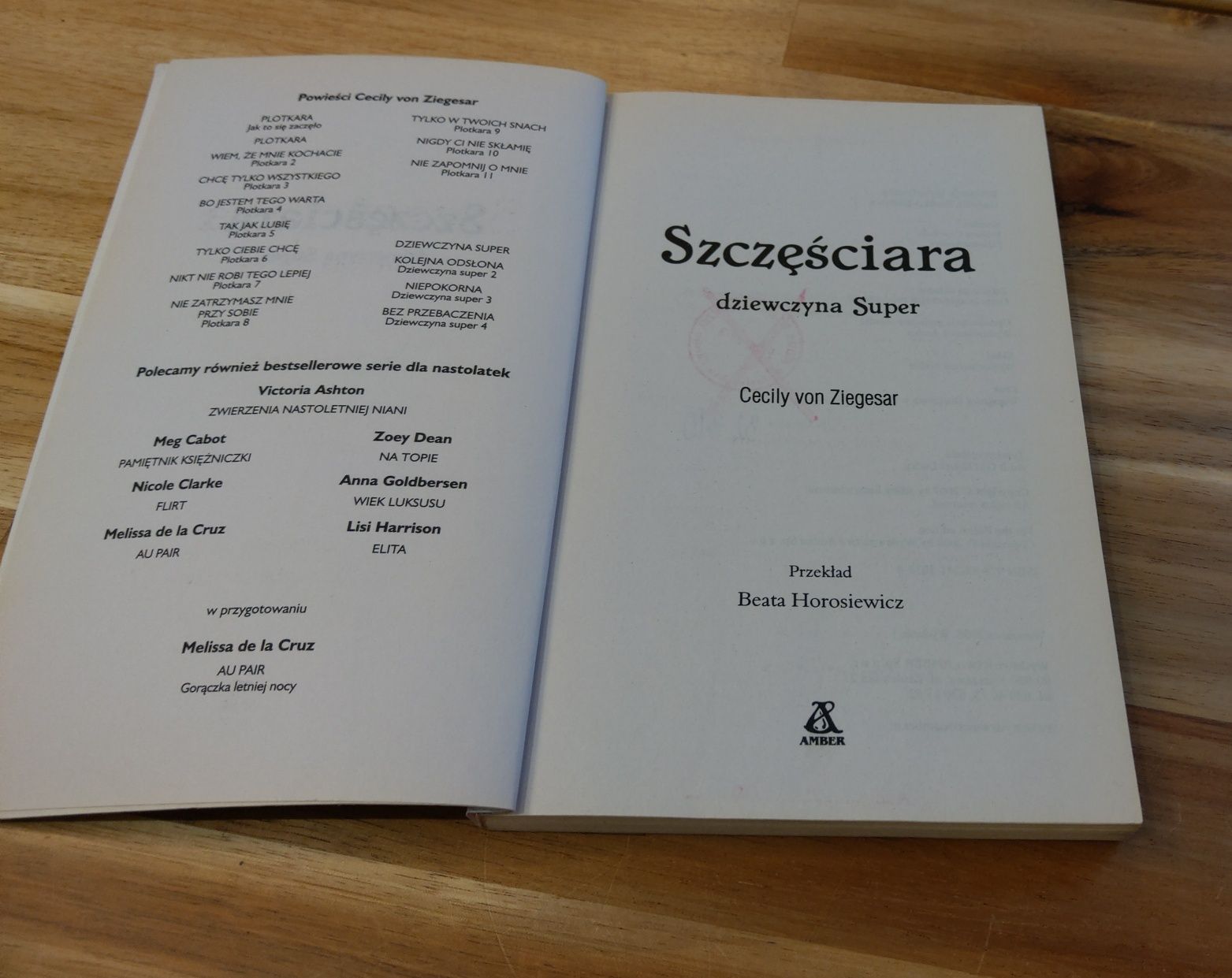 Szczęściara Cecily von Ziegesar