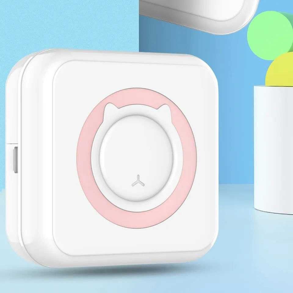 Міні-термопринтер Bluetooth-принтер з 1 рулоном паперу в подарунок
