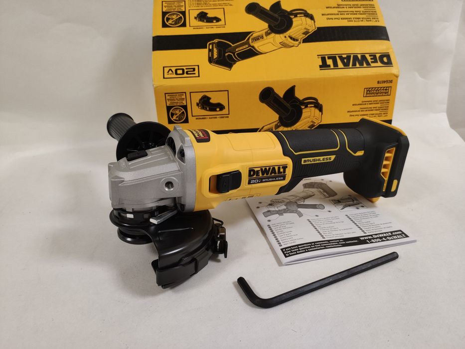 Оригінальна безщіткова кутова шліфмашина болгарка DeWALT DCG407 XR 20V