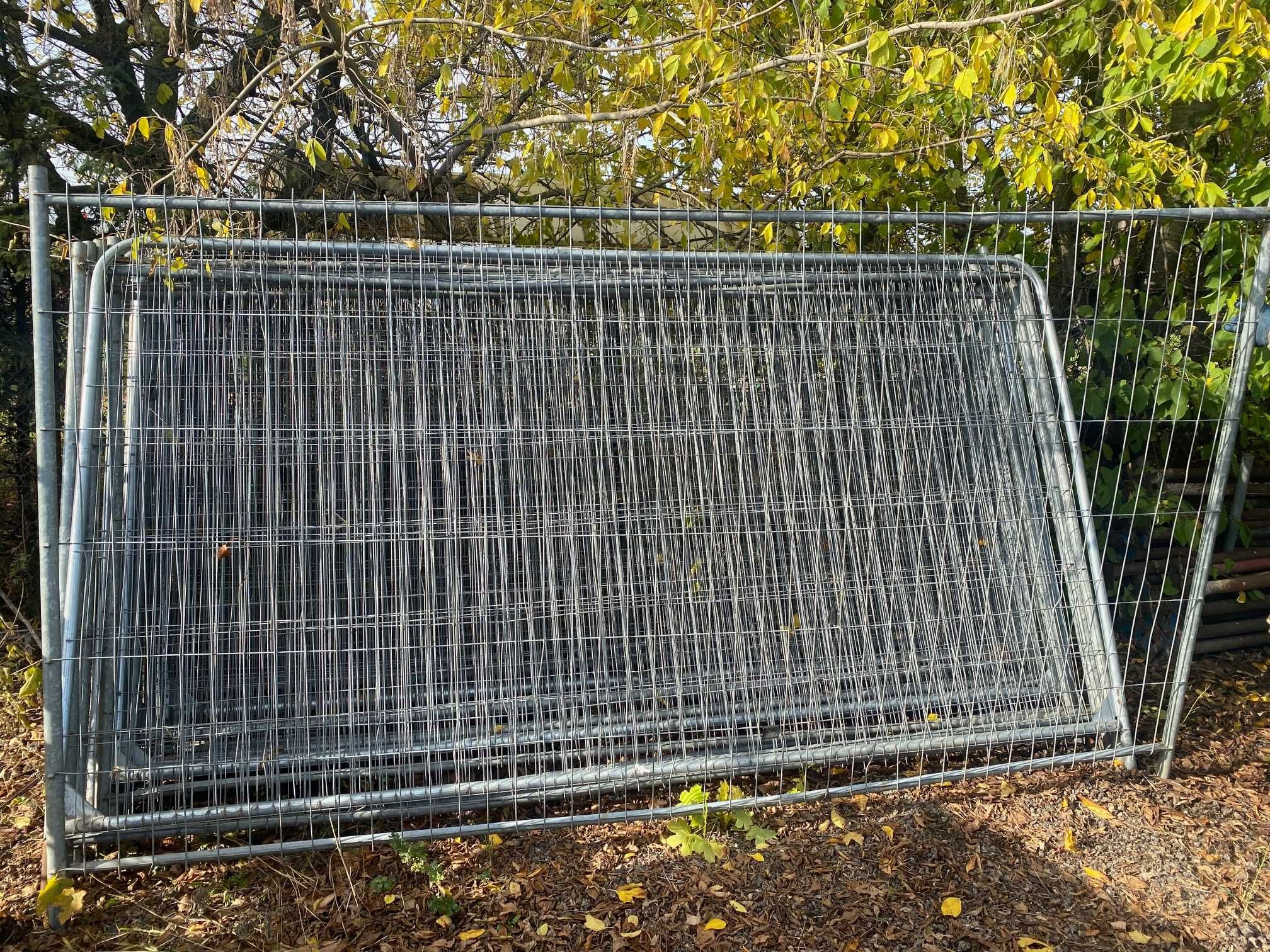 Panel ażurowy ogrodzenie tymczasowe używane płot lekkie 90 mb
