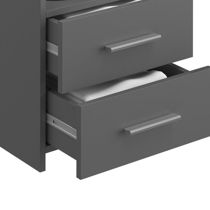 Vicco Stolik nocny zestaw 2 szt, kolor antracyt