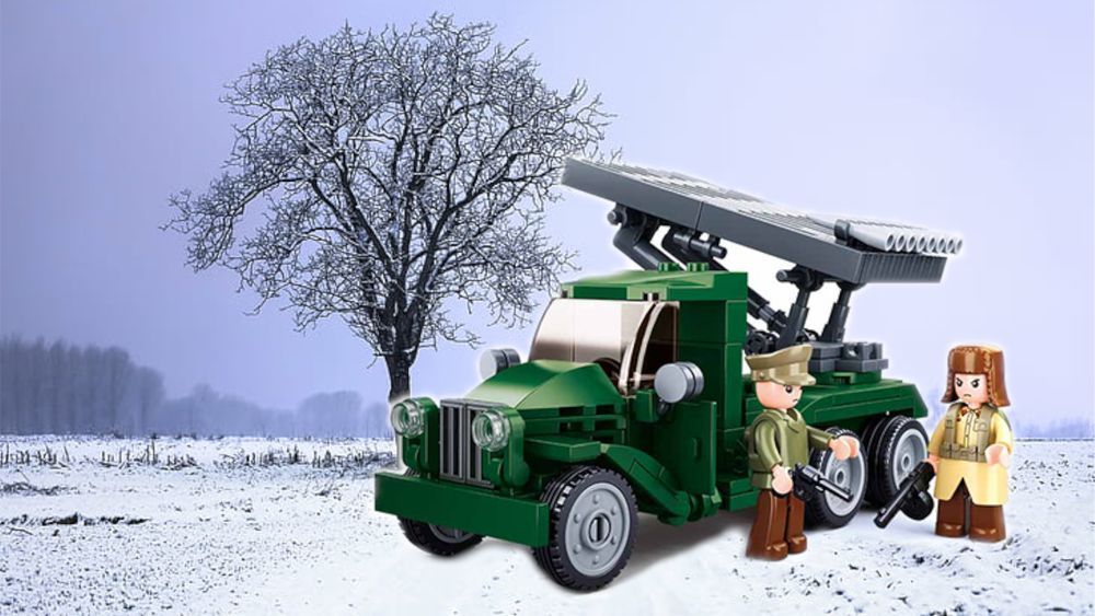 Klocki Katiusza Wyrzutnia Rakietowa Ciężarówka, Rakieta jak LEGO