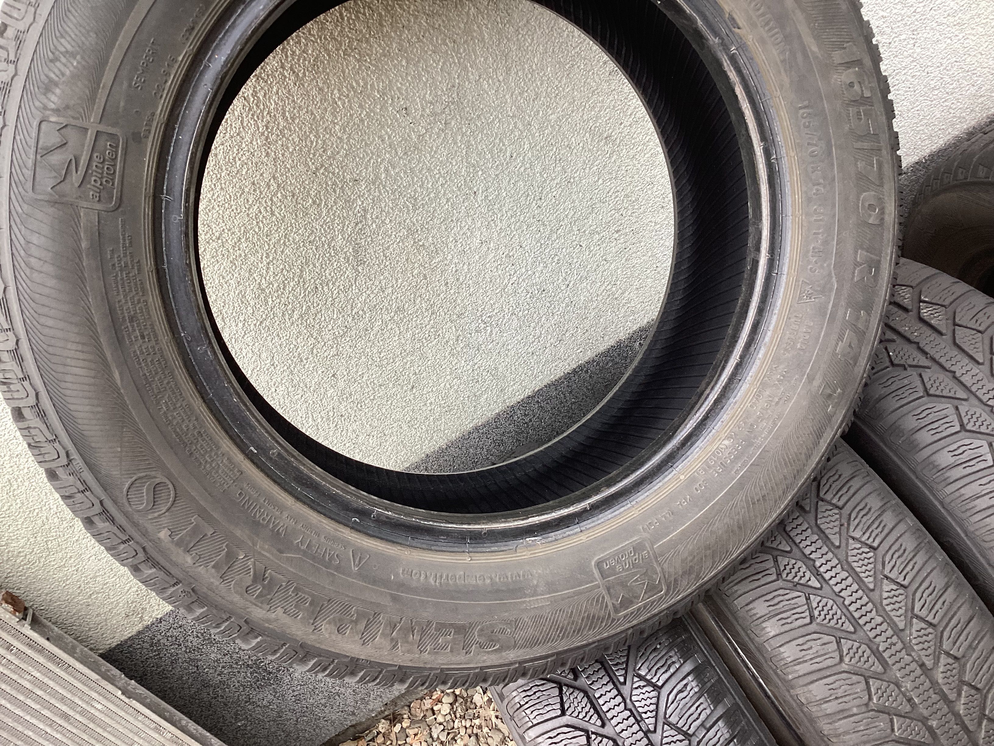 SEMPERIT 165/70r14  4szt opony zima zimowe 6mm 2018r