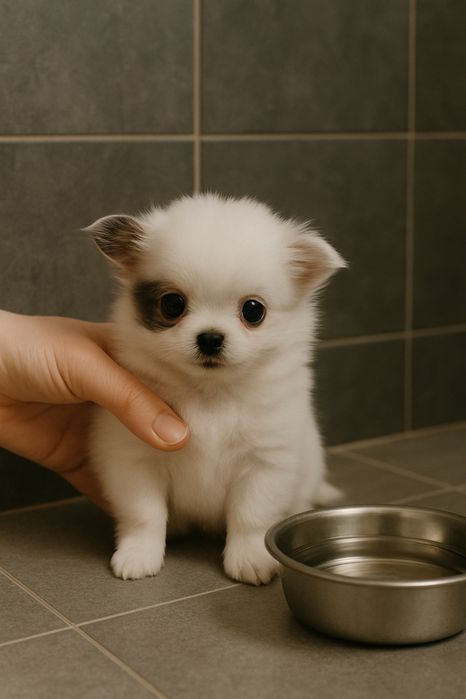 Chihuahua piesek  wychowany przez behawioryste.